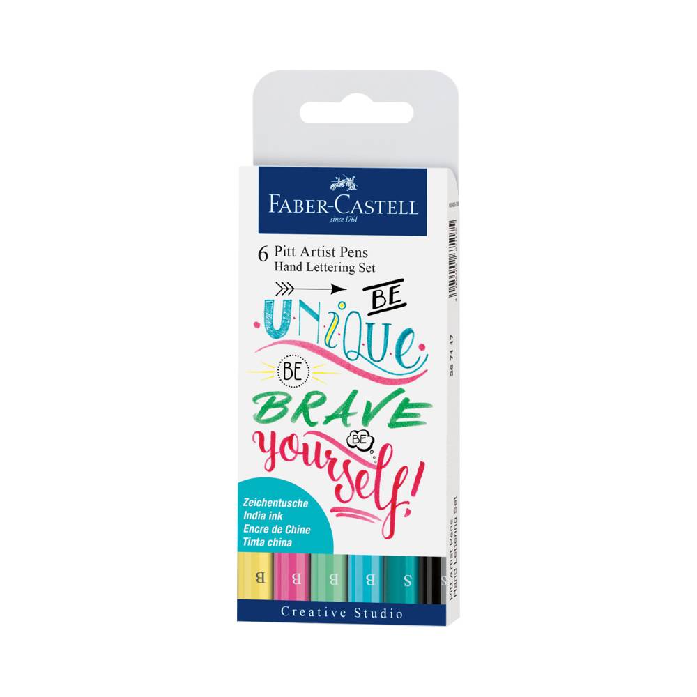 Faber-Castell Hand Lettering Set Pastell 6er Set | MeinStift