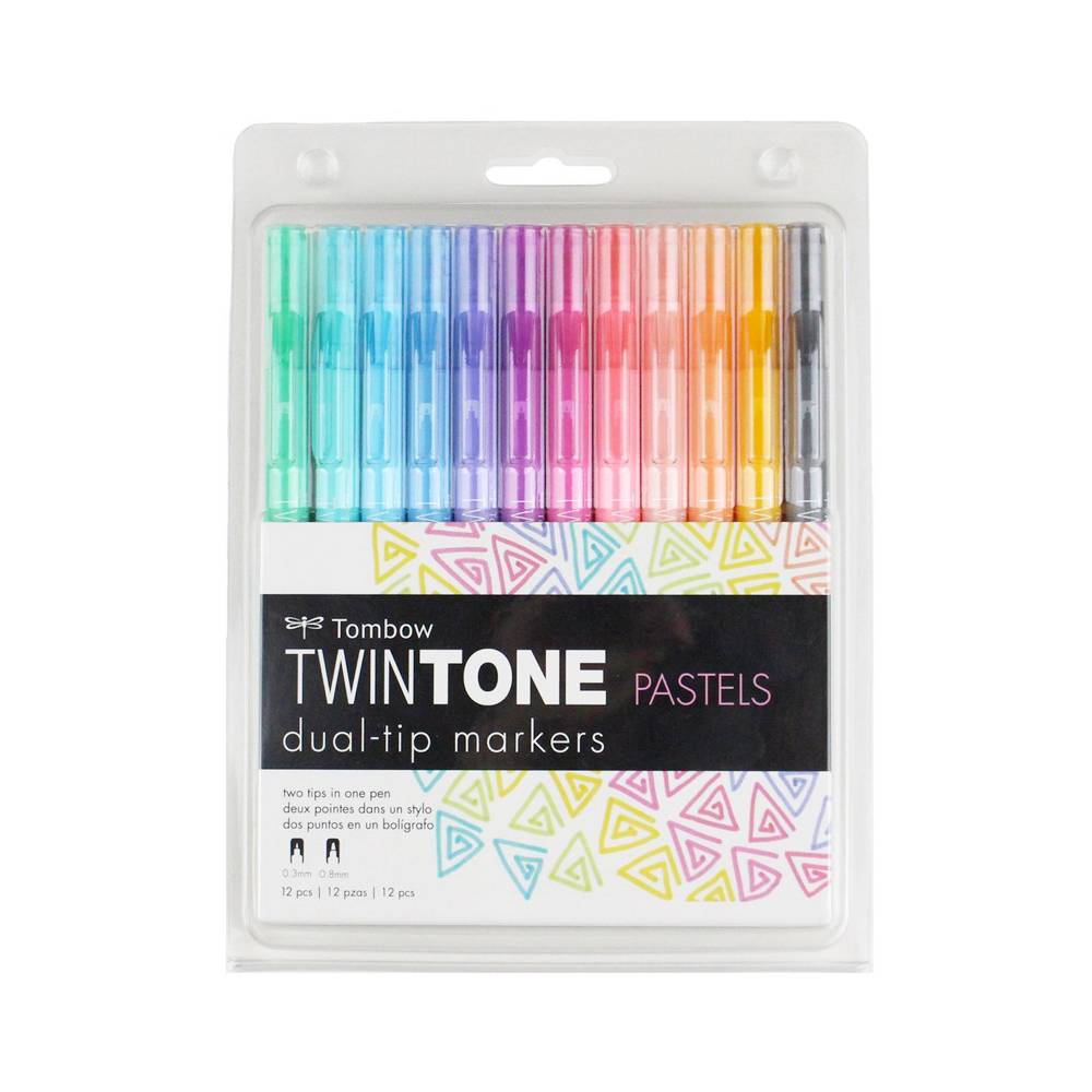 Tombow - Twintone Marker Dual-Tip Pastell