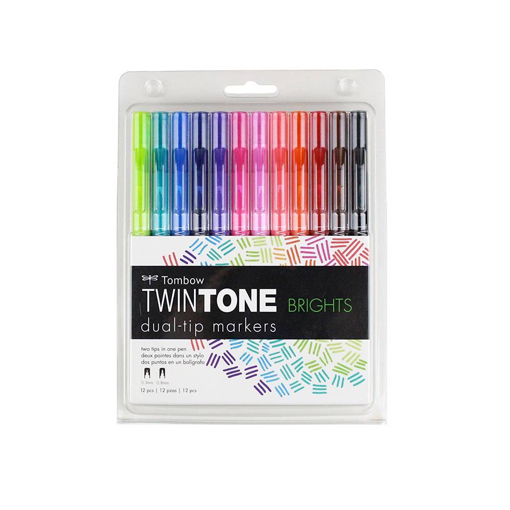 Tombow - Twintone Marker Dual-Tip Leuchtfarben