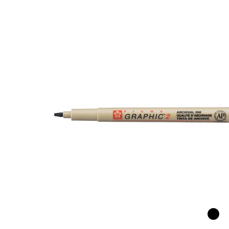 Pigma Graphic Pen 2mm schwarz