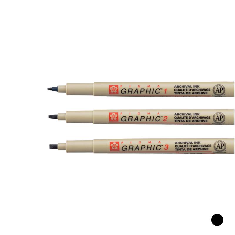Sakura - Pigma Graphic Pen Einzelstifte schwarz