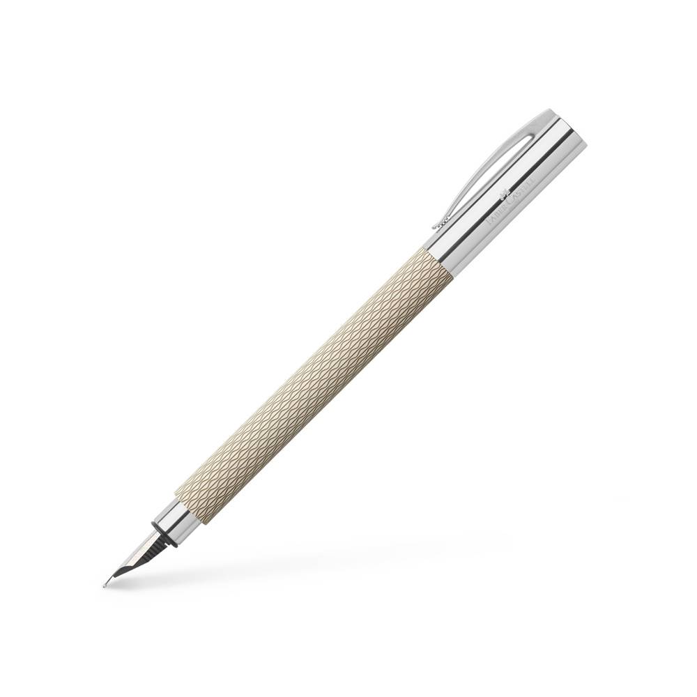 Stylo plume sable blanc