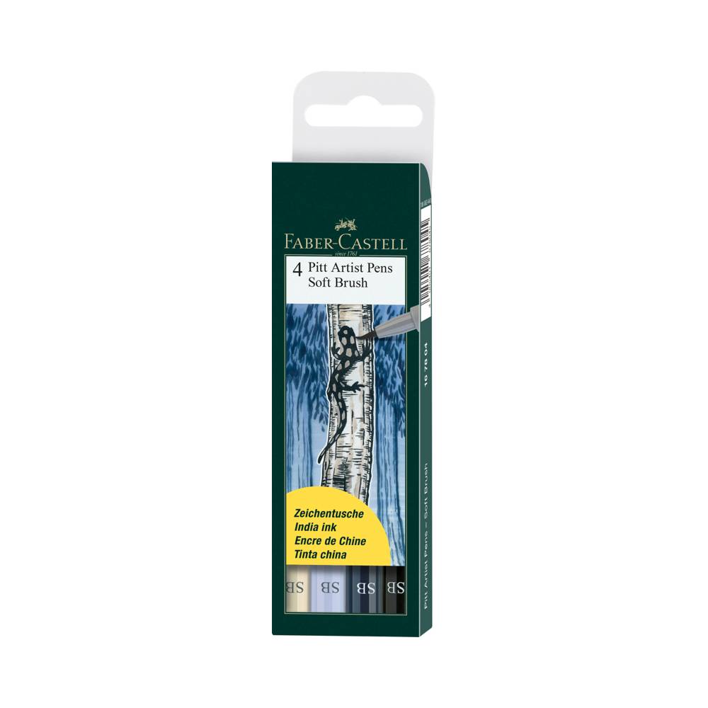 Pitt Artist Pen Soft Brush 4er Set