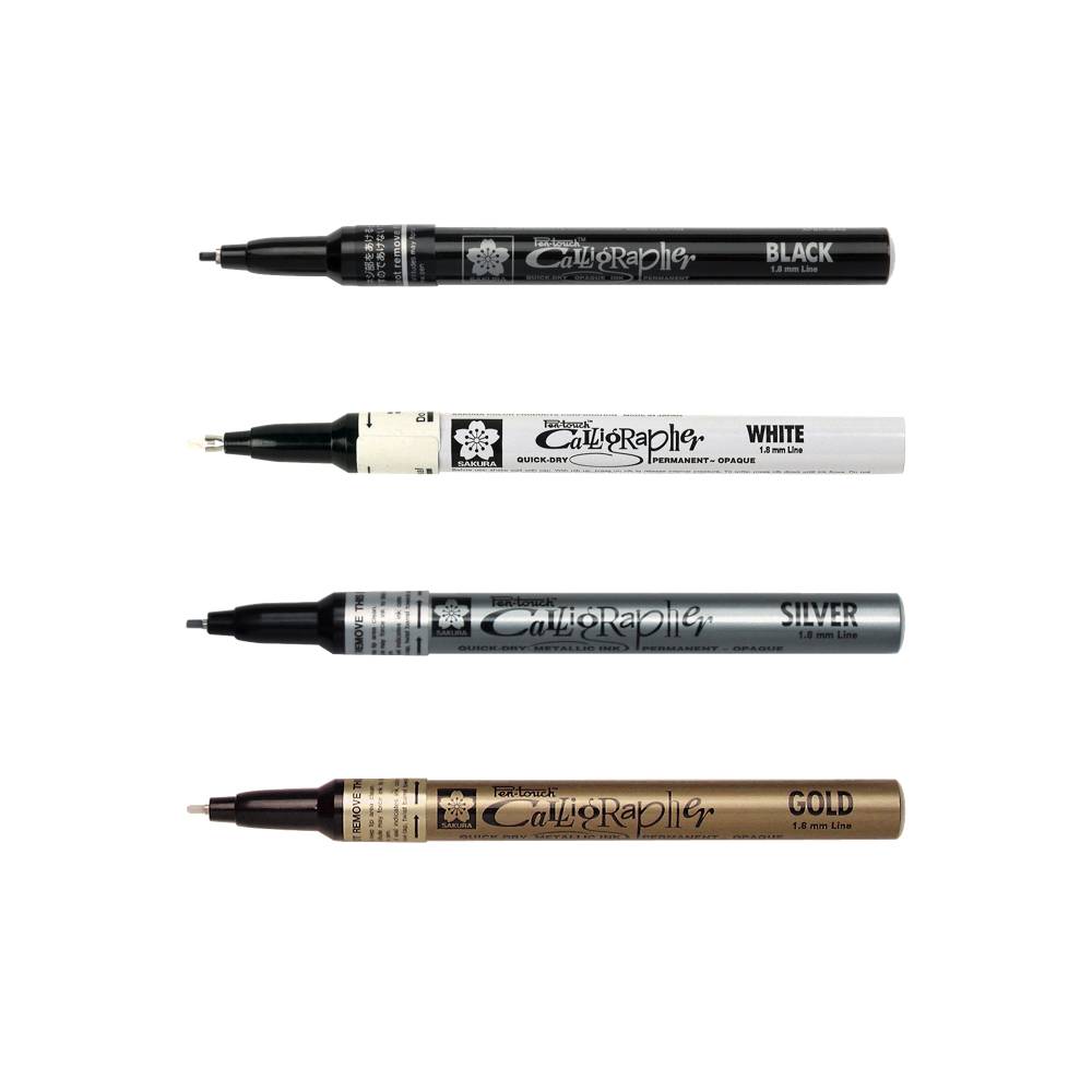 Sakura Pen-Touch Kalligraphie Stifte 1.8mm 4er Set | MeinStift