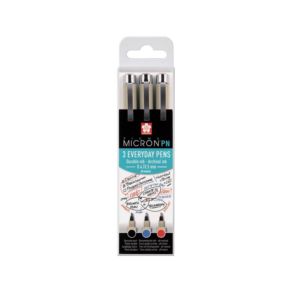 Pigma Micron PN Everyday Pen 3er Set Office