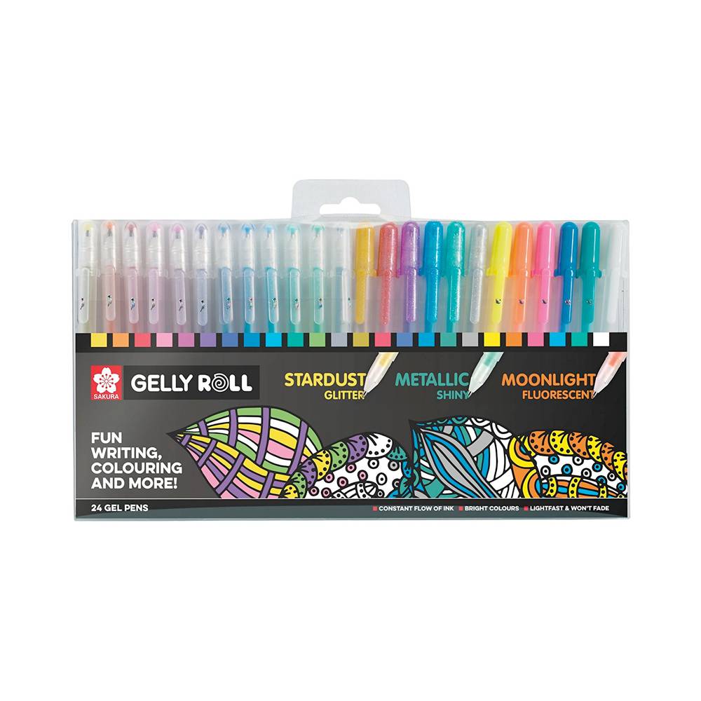 Gelly Roll gel pens et stylos à paillettes pack de 24