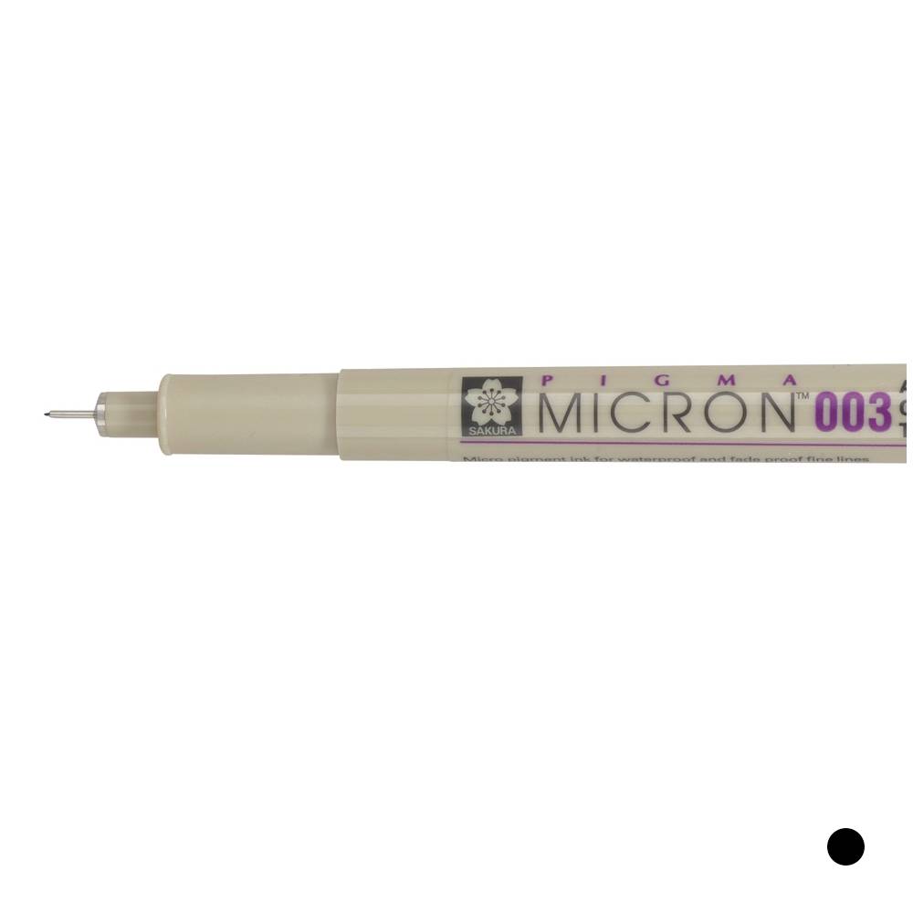 Pigma Micron Fineliner 0.15mm (Nr.003) schwarz