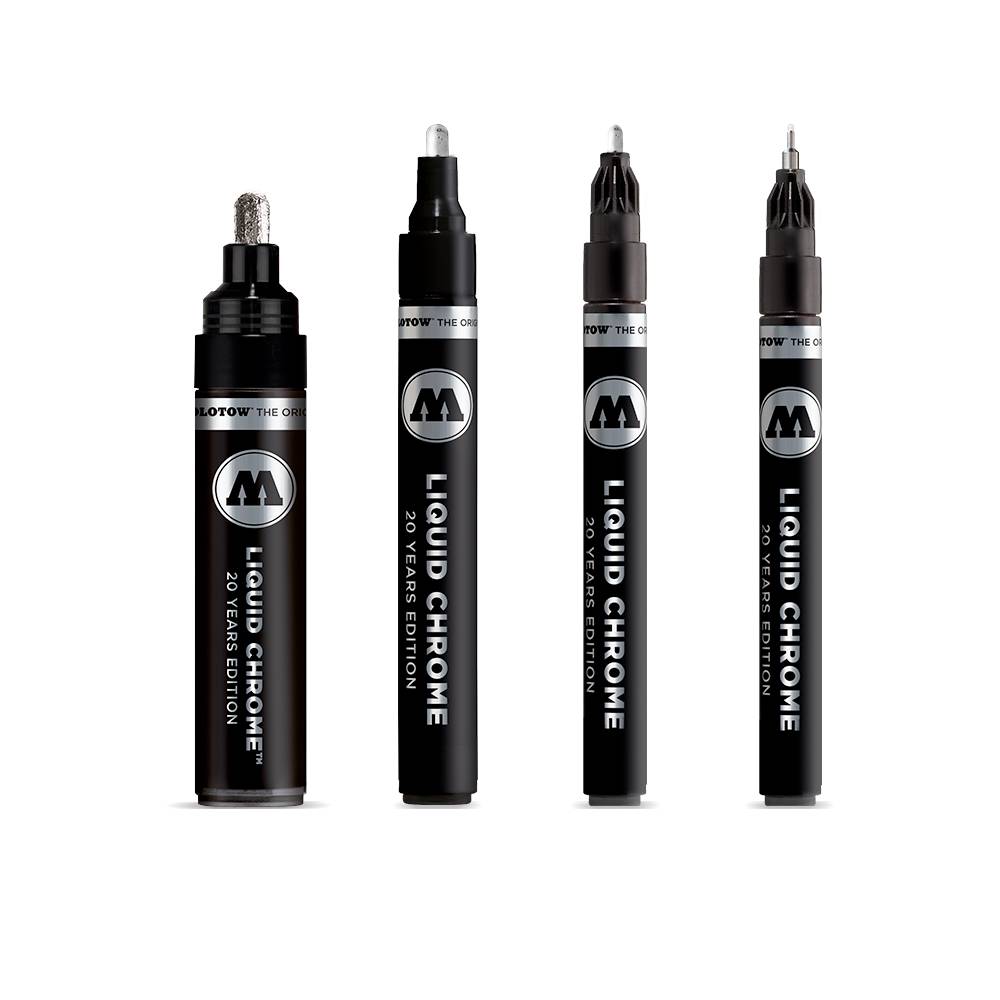 Molotow Liquid Chrome Marker Set 4 teilig kaufen | MeinStift