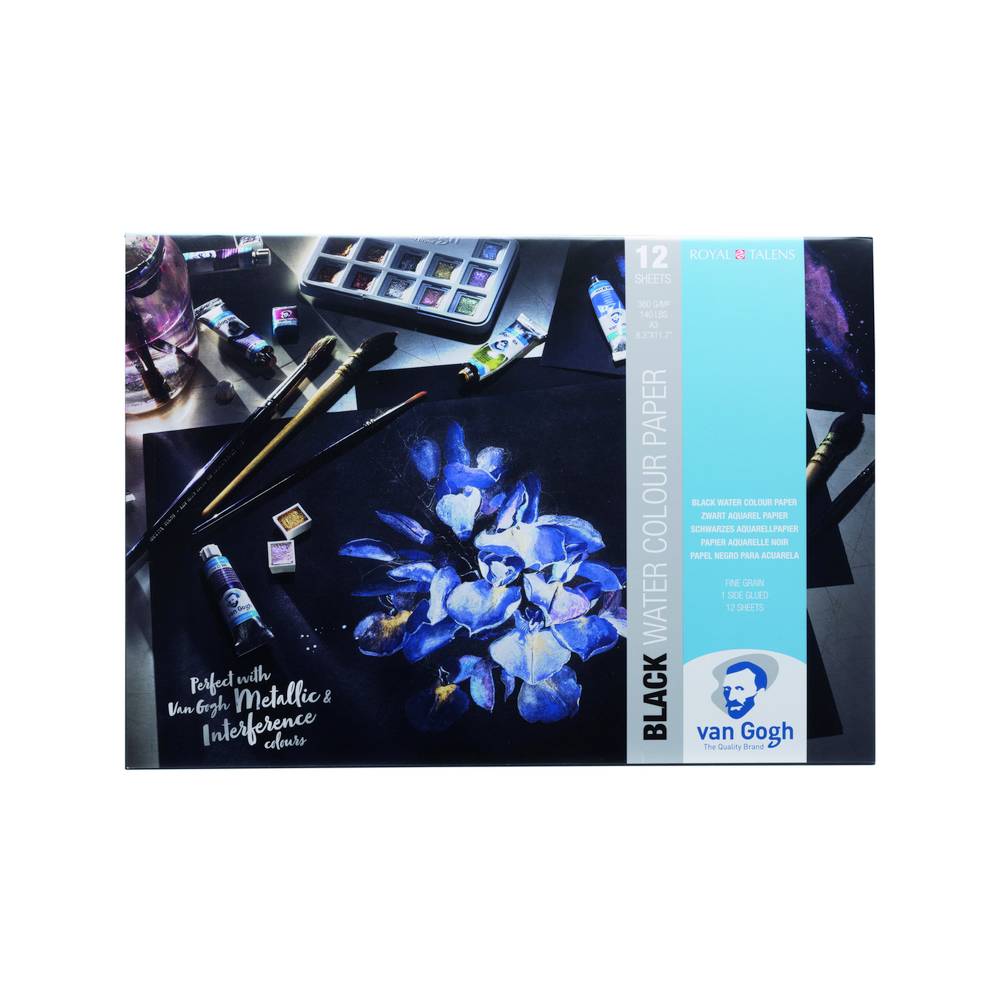 Aquarellpapier schwarz