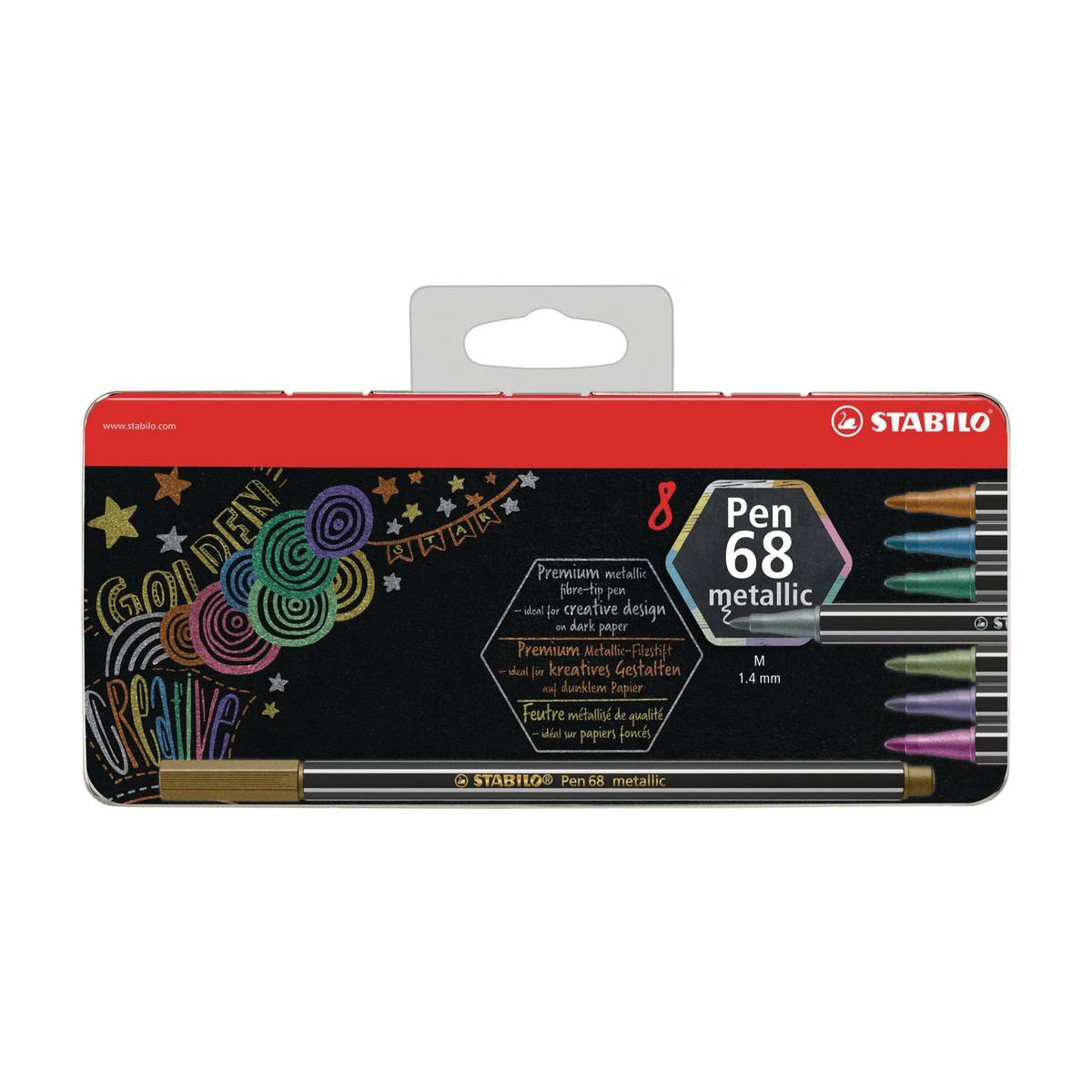 Stabilo Pen68 Fasermaler metallic 8er Set kaufen | MeinStift
