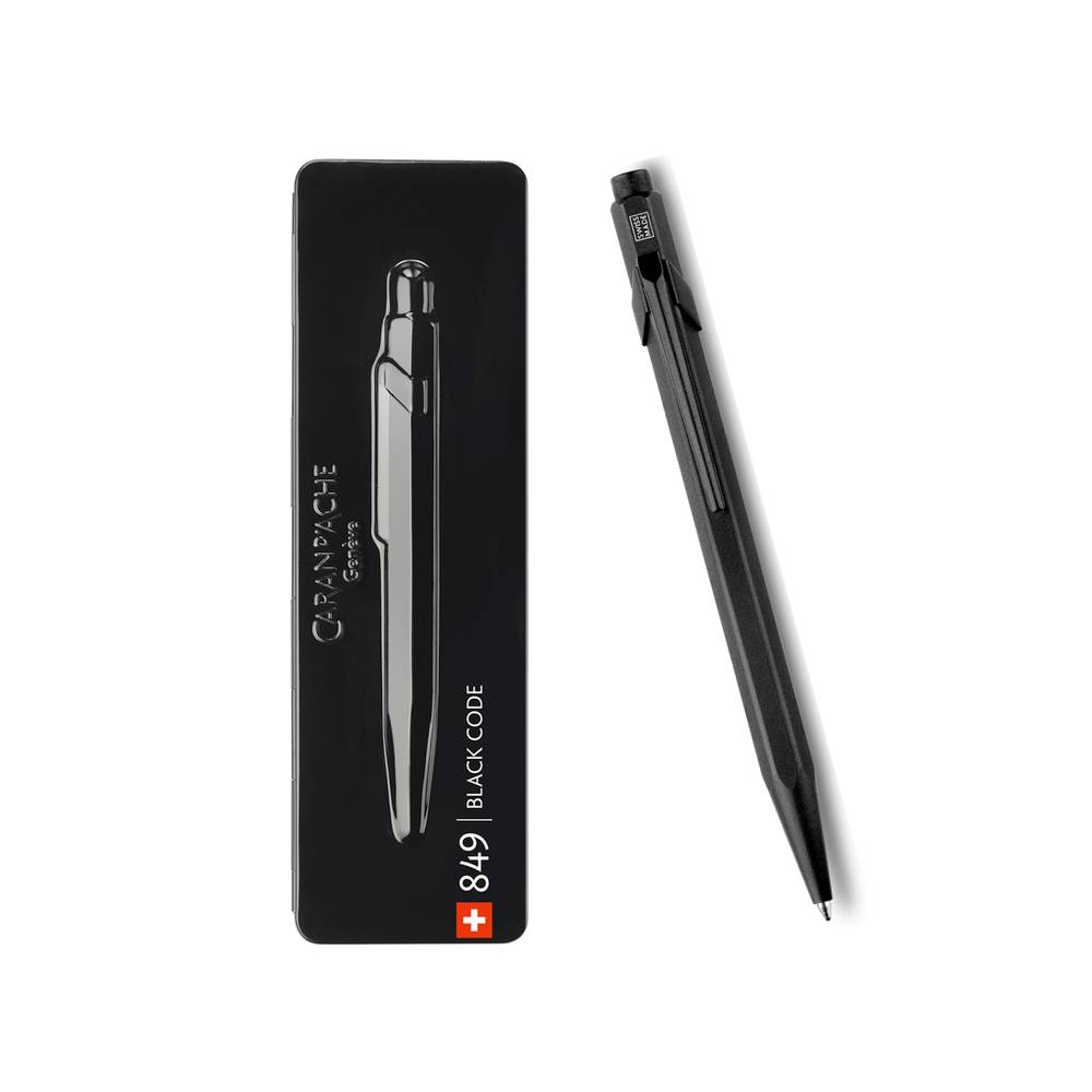 Caran d'Ache Kugelschreiber 849 BLACK Code mit Etui | MeinStift