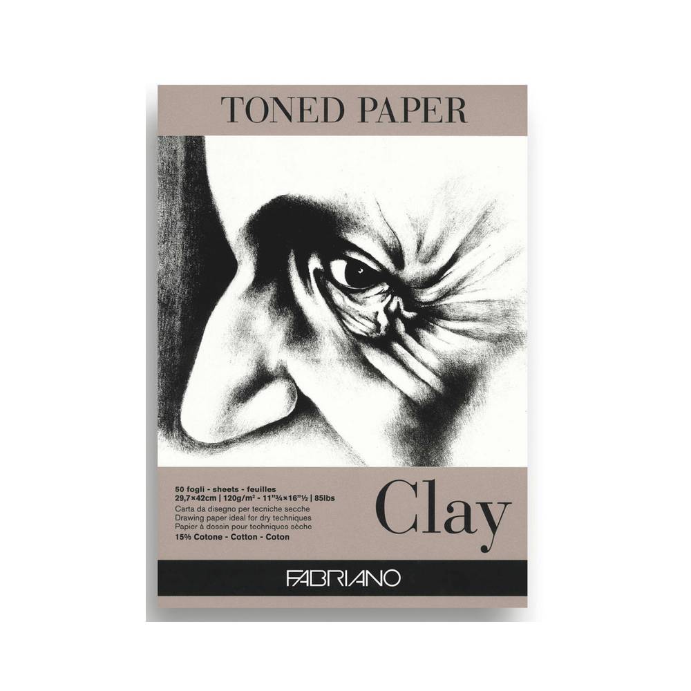 Fabriano - Bloc-notes en papier teinté A4 couleurs tonales