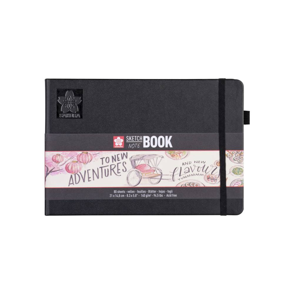 Sakura Sketch Notebook A5 Weiss Querformat Perfekt für Sketching, Writing, Drawing etc.