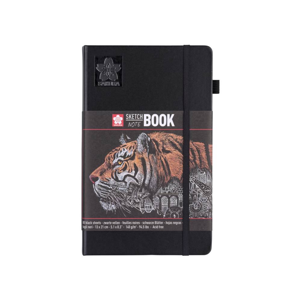 Carnet de croquis A5 noir portrait