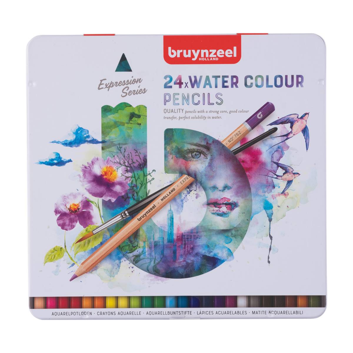 Set de 24 crayons aquarellables