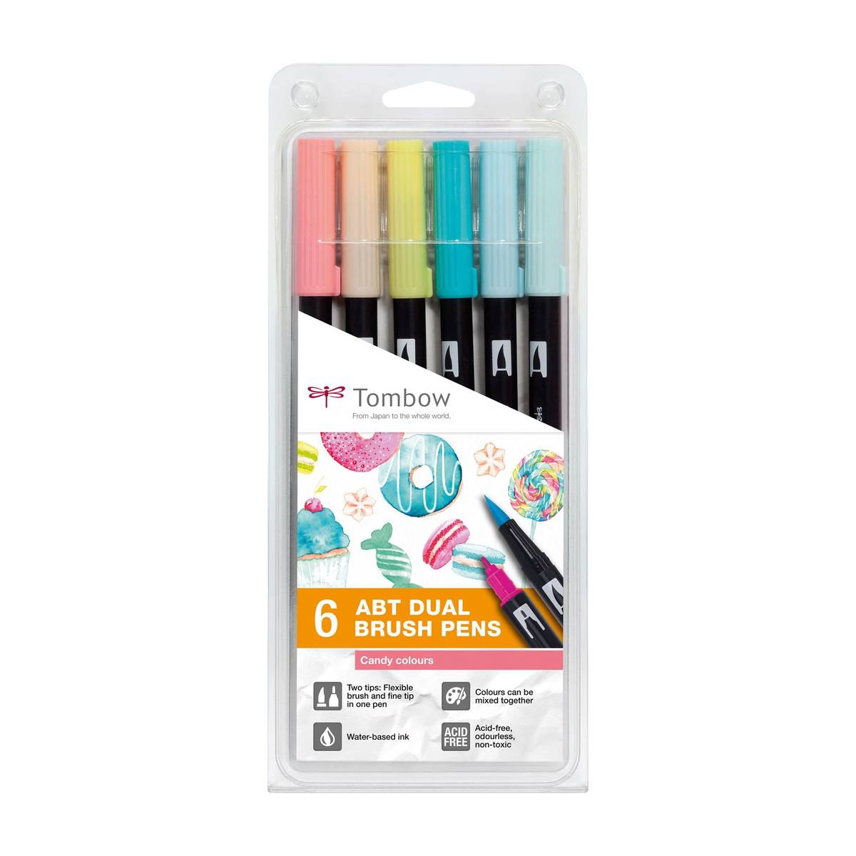 Tombow Brush Pen - Set 6 Candyfarben kaufen | MeinStift