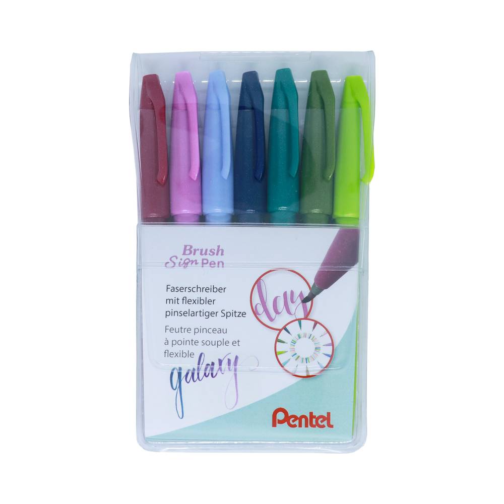 Pentel Arts Brush Sign Pen 7er Set Galaxy kaufen | MeinStift