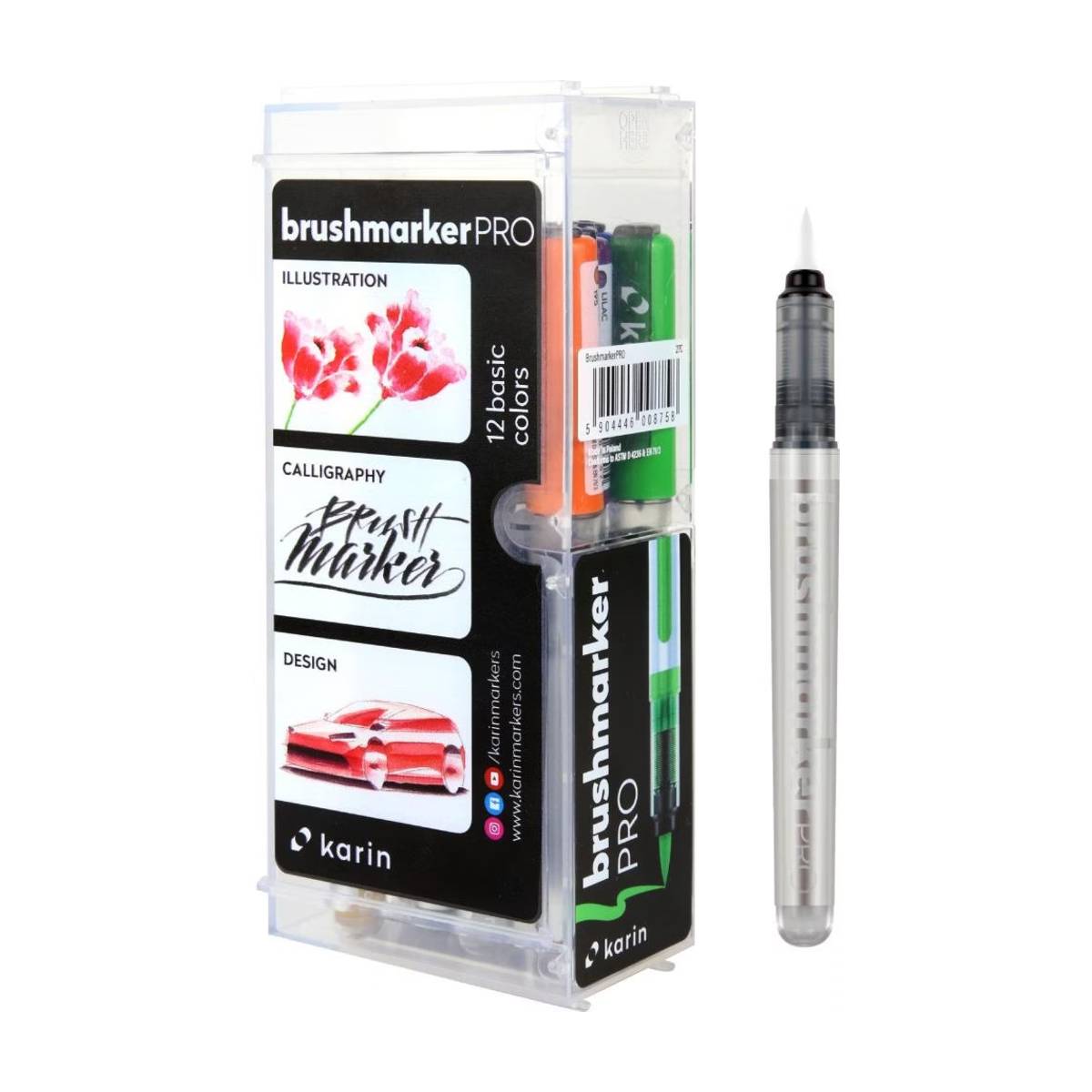 Set de 12 marqueurs à pinceau PRO couleurs de base