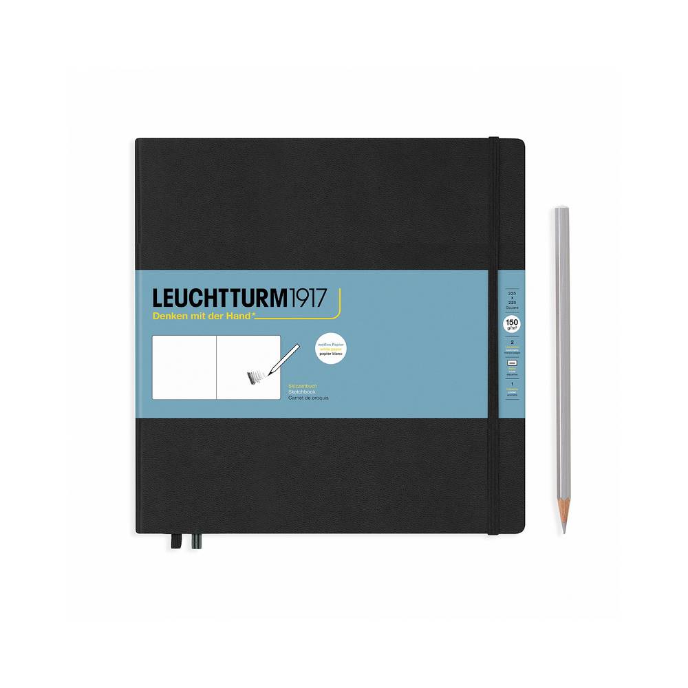 Leuchtturm1917 Skizzenbuch Quadrat Schwarz kaufen | MeinStift