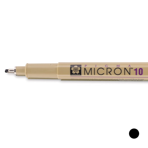 Pigma Micron Fineliner 0.6mm (Nr. 10) schwarz