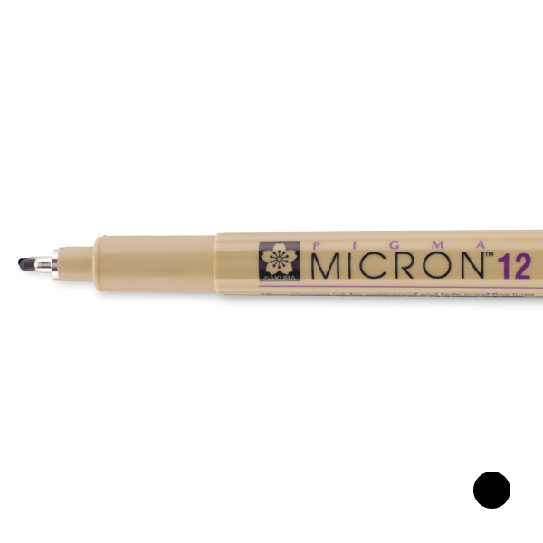 Pigma Micron Fineliner 0.7mm (Nr. 12) schwarz