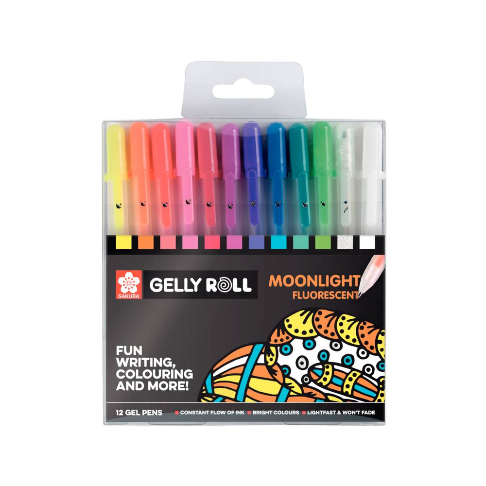 Gelly Roll Moonlight10 Fluorescent 12 Gelstifte