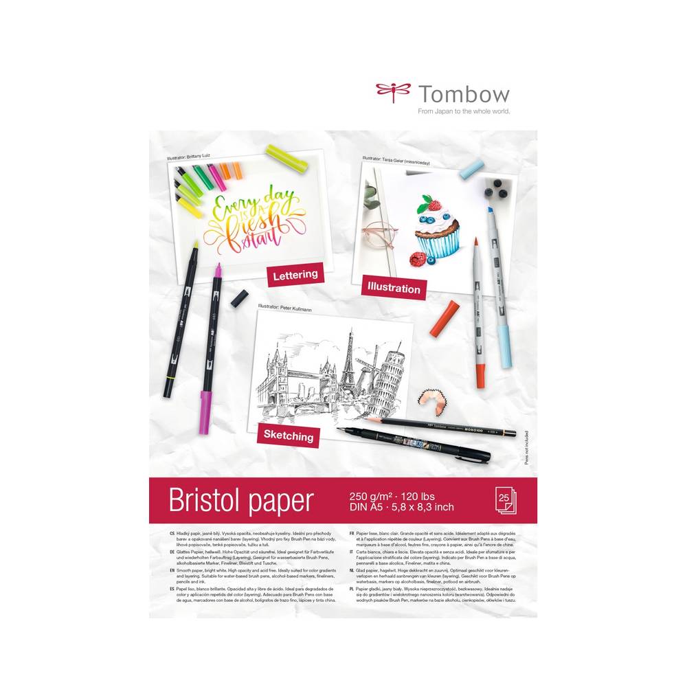 Zeichenblock Bristol A5 25seitig