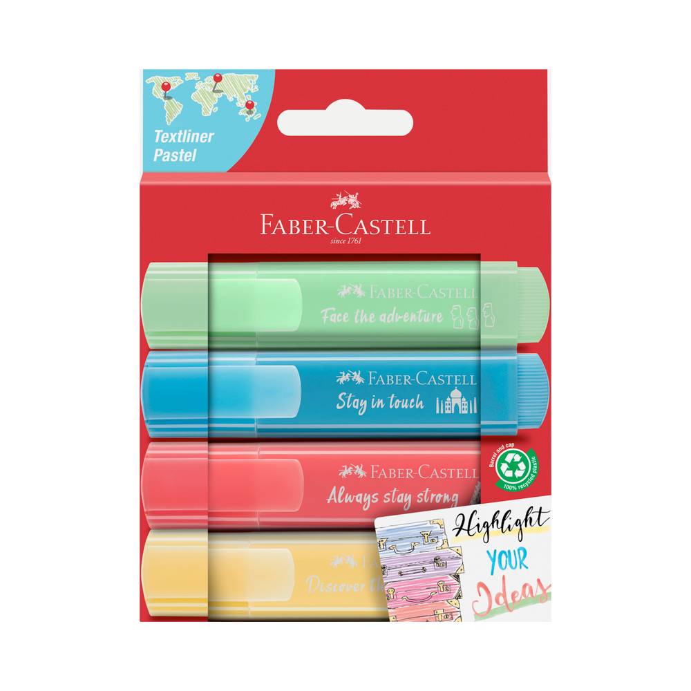 Faber-Castell Textliner Pastel 4er Set kaufen | MeinStift