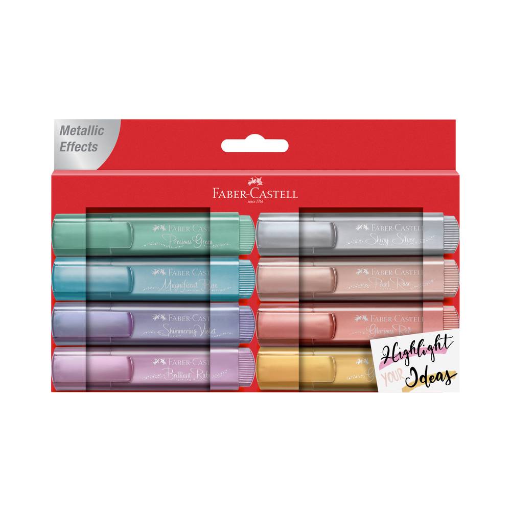 Set de 8 surligneurs à effets métalliques