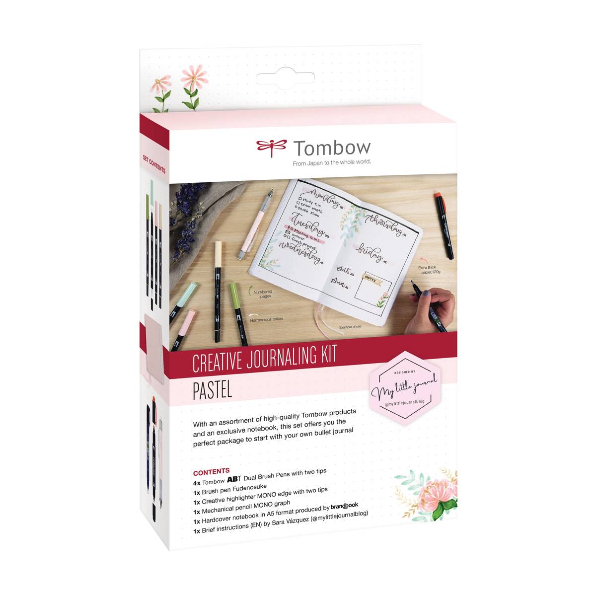 Tombow - Creative Journaling Kit Pastel 8-teilig